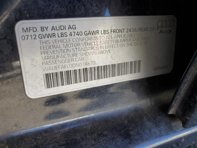 VIN WAUEFAFL0DN016670 2013 Audi A4, Premium Plus no.12