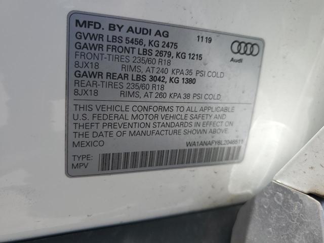 VIN WA1ANAFY6L2046511 2020 Audi Q5, Premium no.14