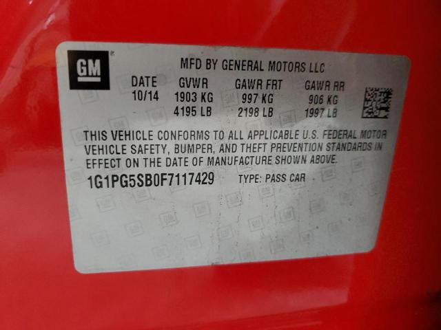 2015 CHEVROLET CRUZE LTZ - 1G1PG5SB0F7117429