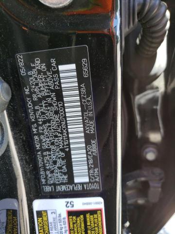 VIN 4T1G11AKXNU700010 2022 TOYOTA CAMRY no.12