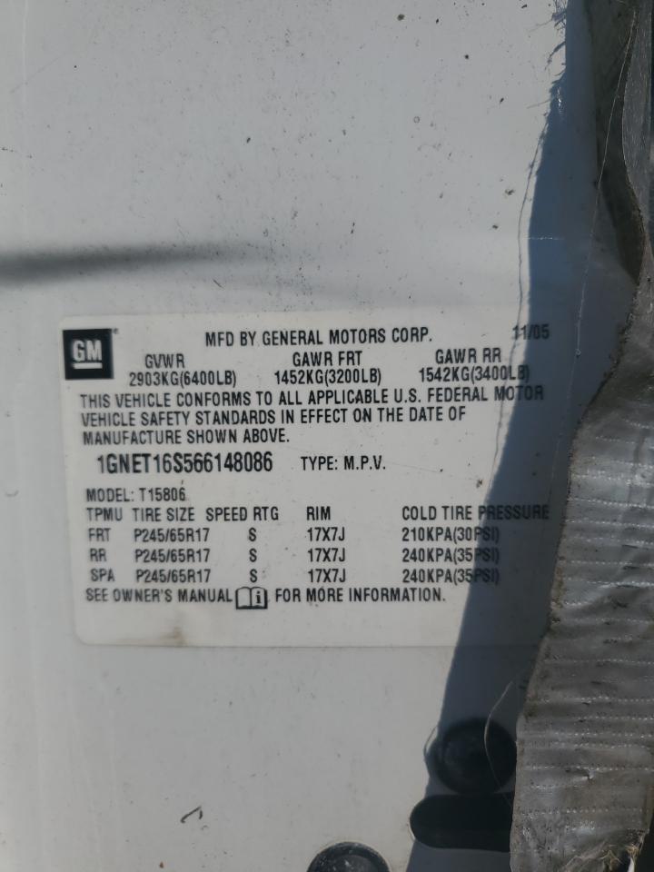 1GNET16S566148086 2006 Chevrolet Trailblazer Ext Ls