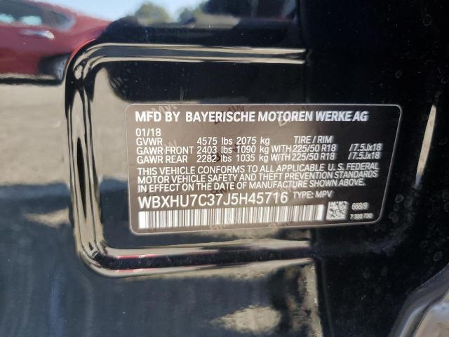 2018 BMW X1 Sdrive28I VIN: WBXHU7C37J5H45716 Lot: 61910494