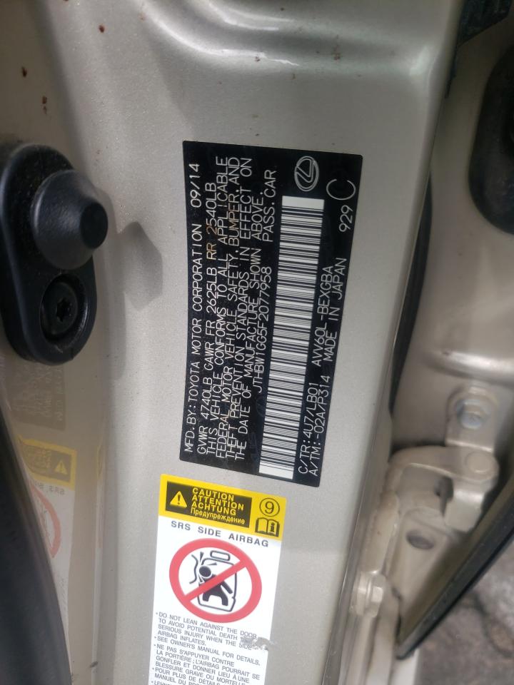 JTHBW1GG5F2077958 2015 Lexus Es 300H