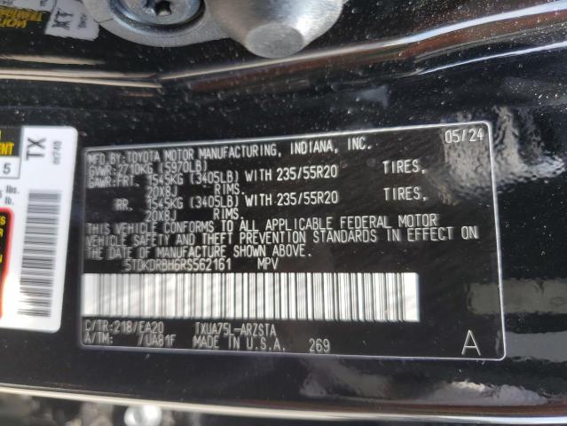 VIN 5TDKDRBH6RS562161 2024 Toyota Highlander, LE no.13