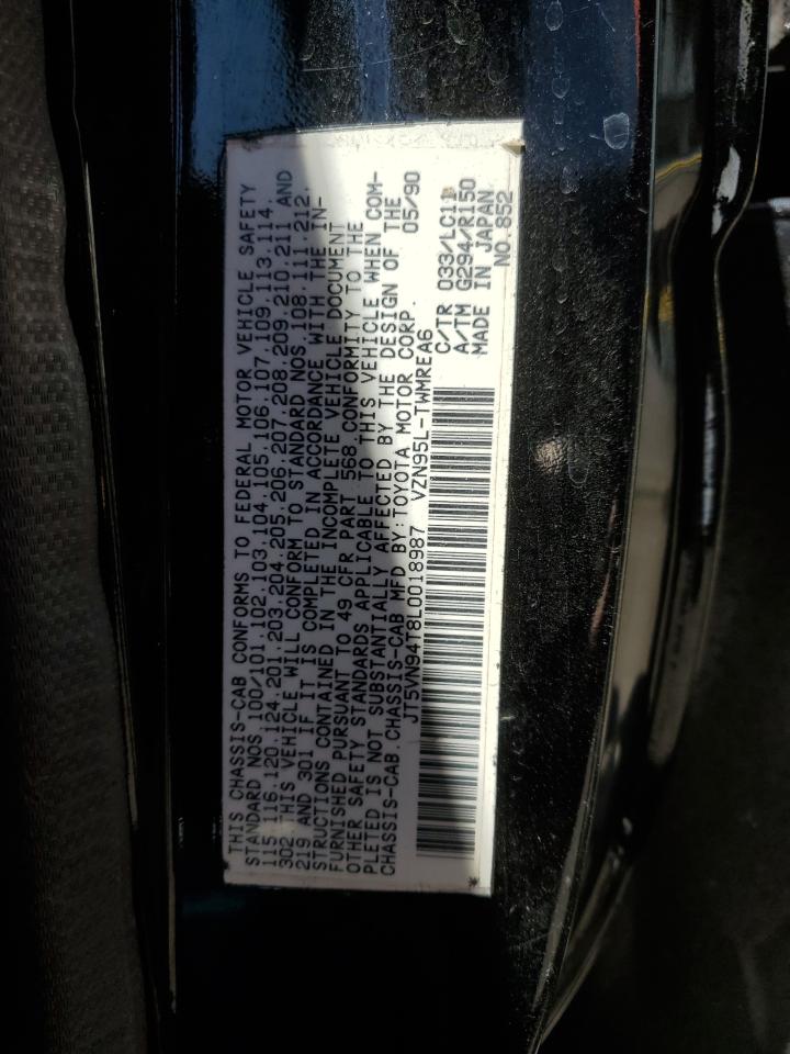 JT5VN94T8L0018987 1990 Toyota Pickup Cab Chassis Super Long Wheelbase