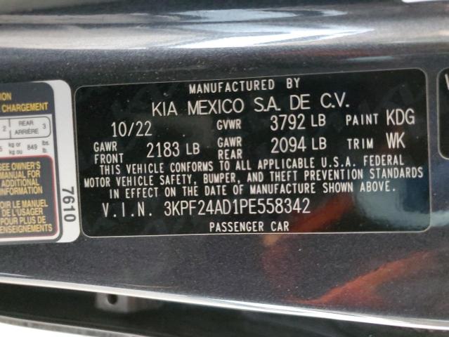 2023 Kia Forte Lx VIN: 3KPF24AD1PE558342 Lot: 62064434