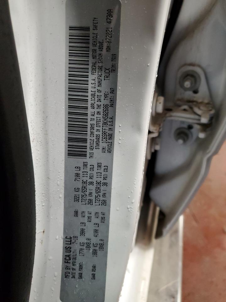 1C6SRFFT8KN582686 2019 Ram 1500 Big Horn/Lone Star