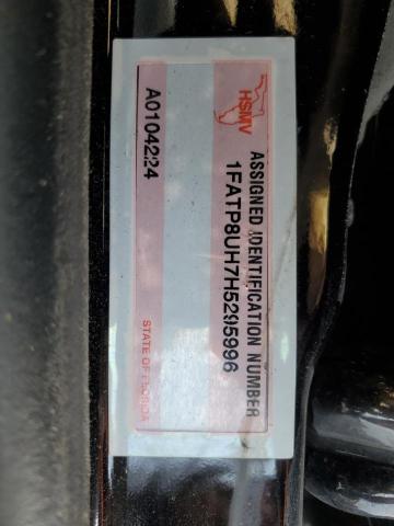 2017 Ford Mustang VIN: 1FATP8UH7H5295996 Lot: 61820864