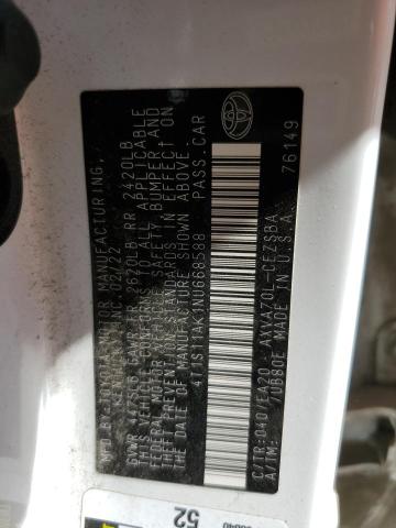 2022 TOYOTA CAMRY NIGH - 4T1S11AK1NU668588