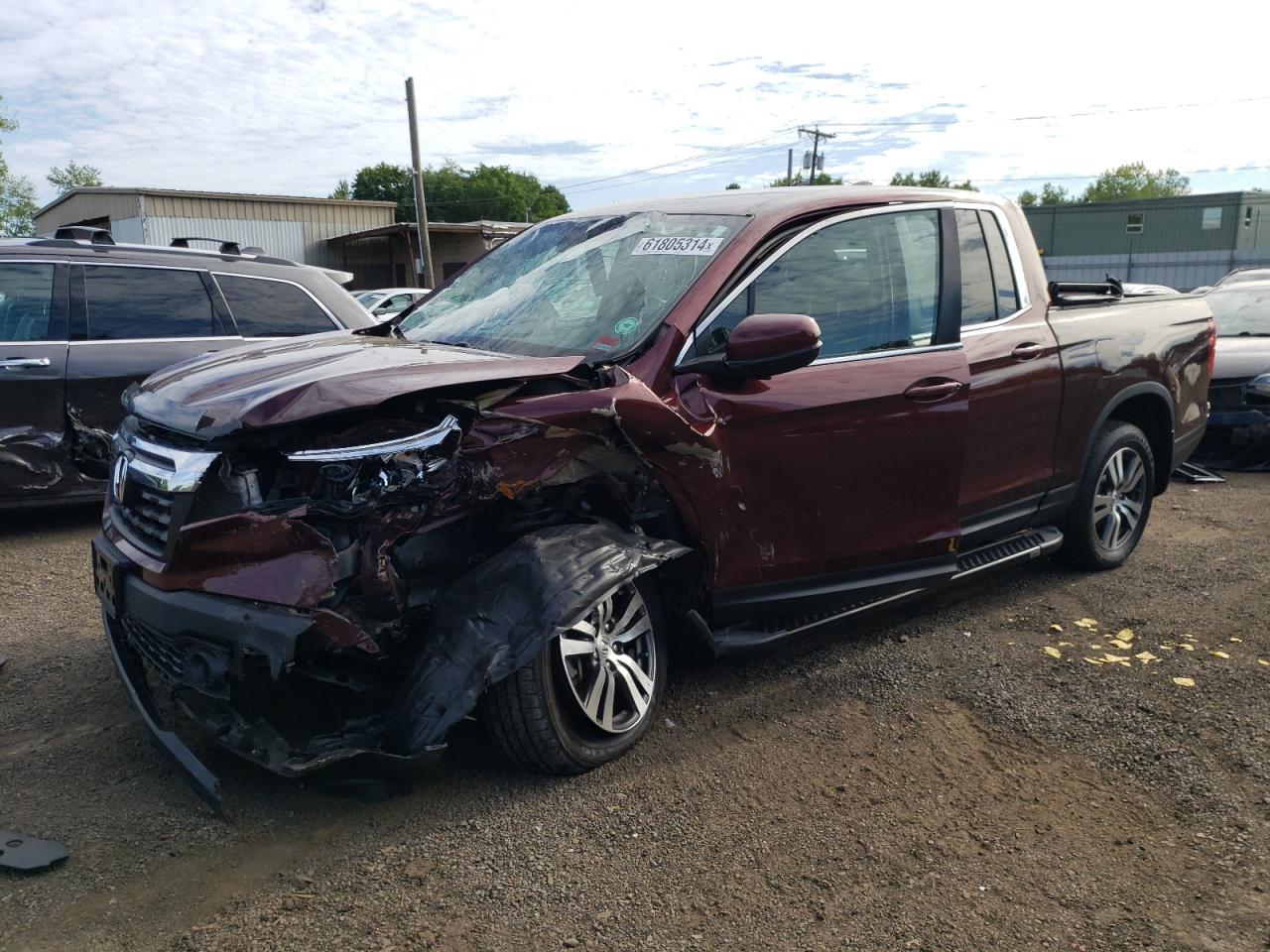 2017 Honda Ridgeline Rts vin: 5FPYK3F4XHB034007