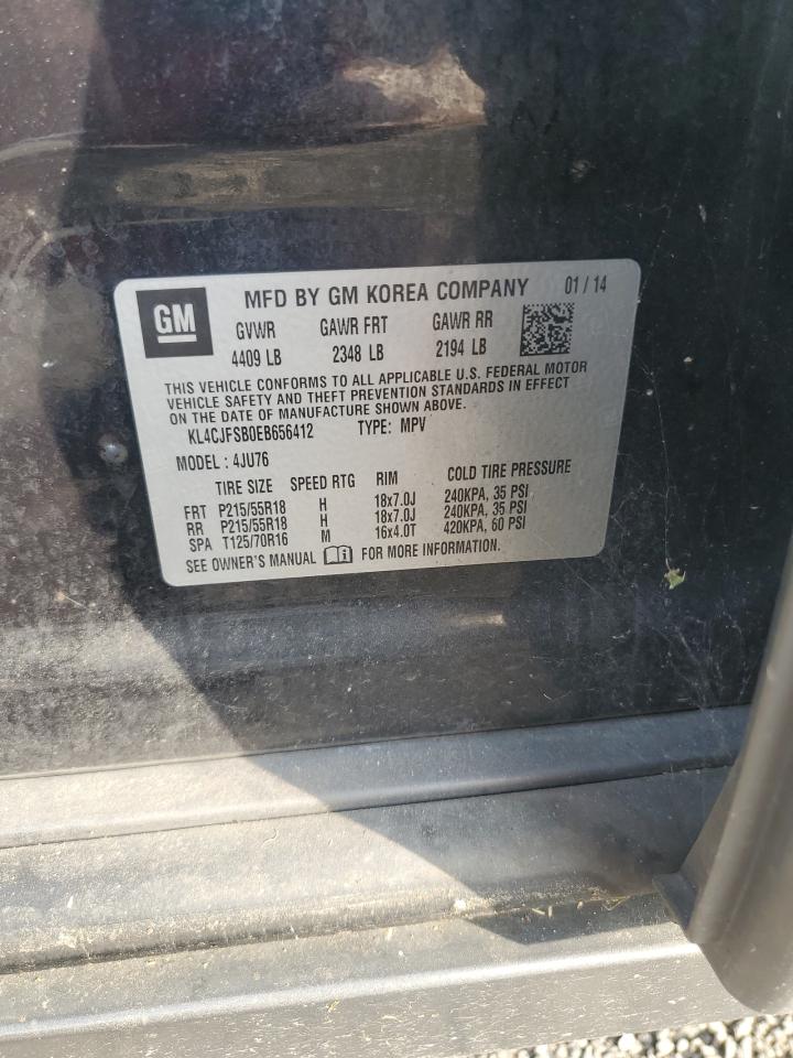 KL4CJFSB0EB656412 2014 Buick Encore Convenience