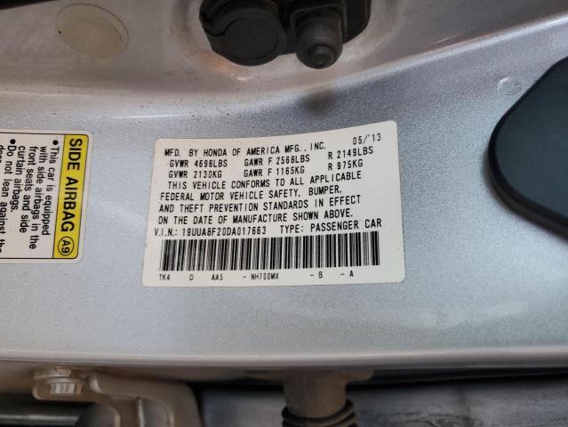 2013 Acura Tl VIN: 19UUA8F20DA017663 Lot: 62567154