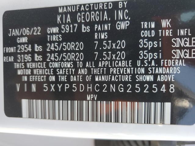 2022 KIA TELLURIDE - 5XYP5DHC2NG252548