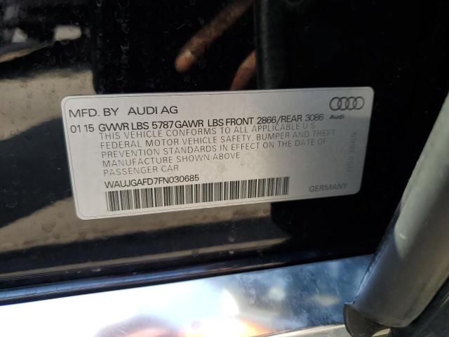 2015 AUDI A8 QUATTRO WAUJGAFD7FN030685