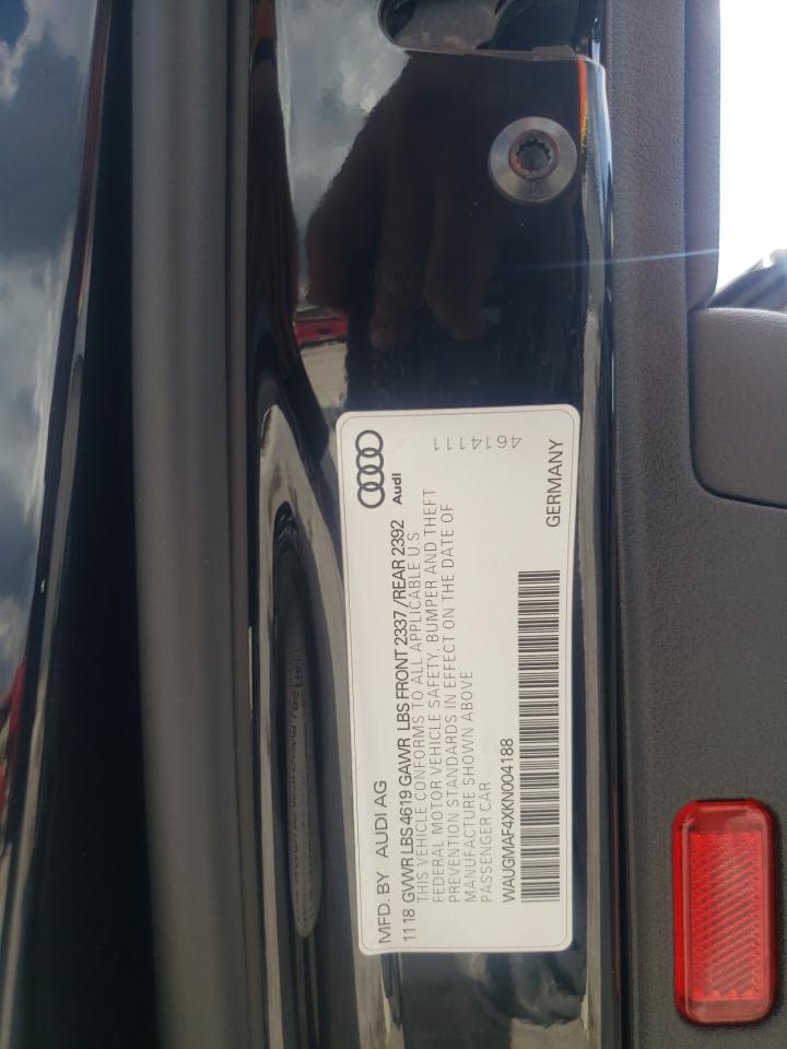 WAUGMAF4XKN004188 2019 Audi A4 Premium