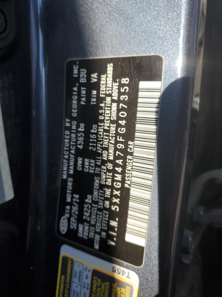 5XXGM4A79FG407358 2015 Kia Optima Lx