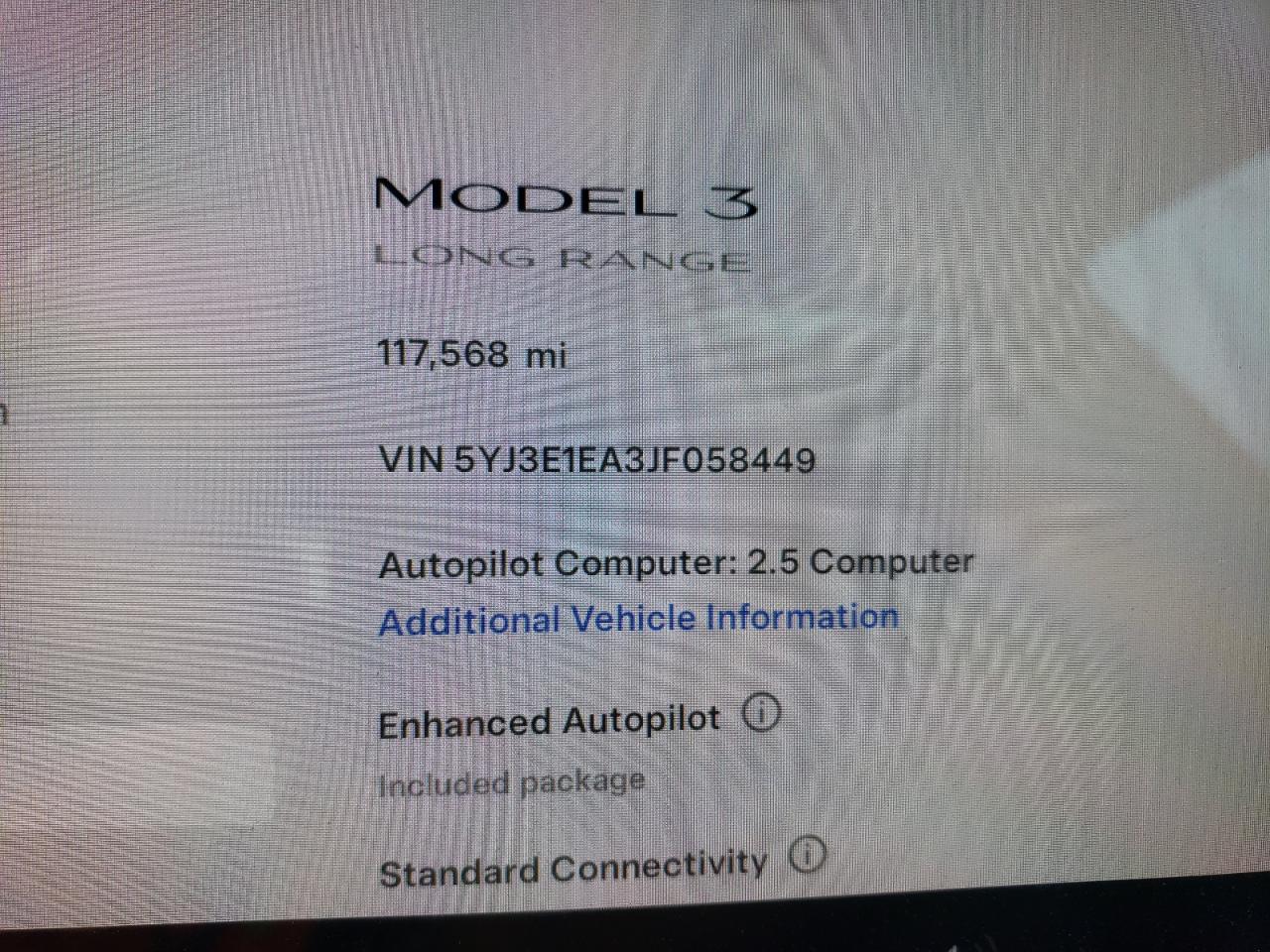 5YJ3E1EA3JF058449 2018 Tesla Model 3