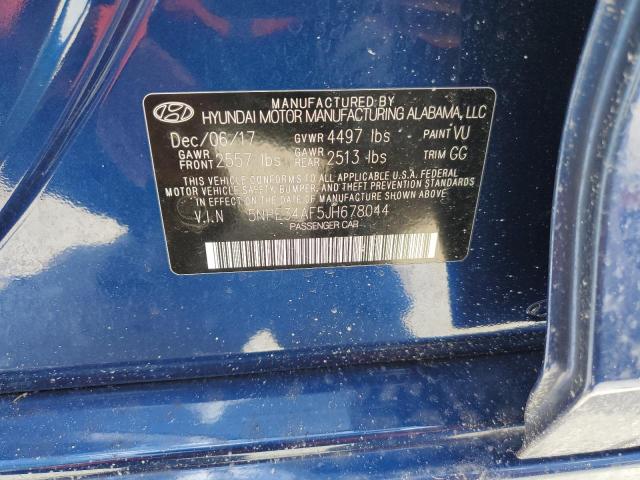 2018 HYUNDAI SONATA SPO - 5NPE34AF5JH678044