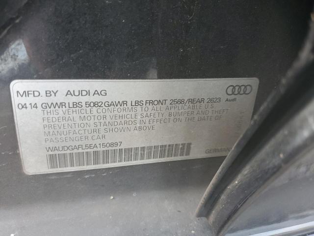 2014 Audi S4 Premium Plus VIN: WAUDGAFL5EA150897 Lot: 62816414