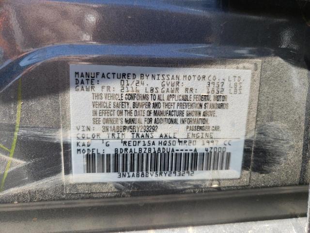2024 Nissan Sentra S VIN: 3N1AB8BV5RY293292 Lot: 61320224