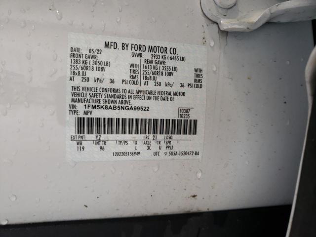 2022 FORD EXPLORER P - 1FM5K8AB5NGA99522