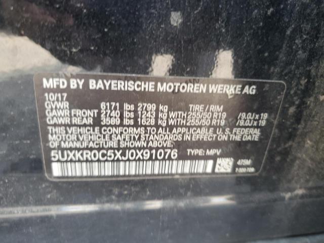 VIN 5UXKR0C5XJ0X91076 2018 BMW X5, Xdrive35I no.13