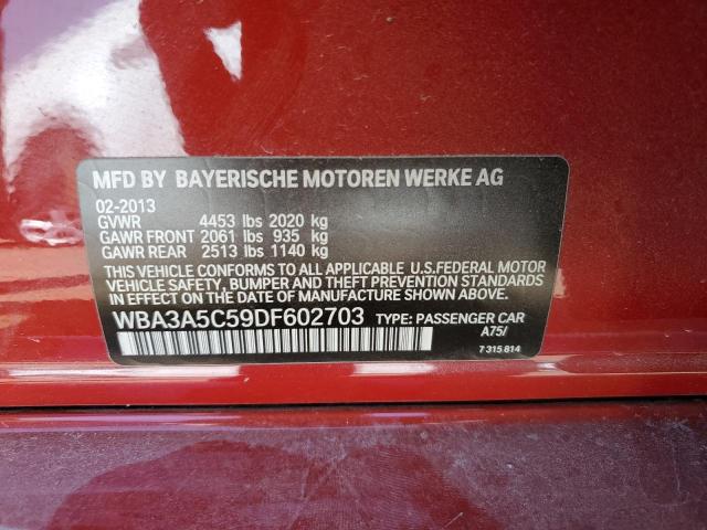 2013 BMW 328 I VIN: WBA3A5C59DF602703 Lot: 61468664