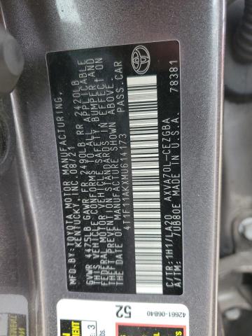 4T1F11AKXMU614173 2021 TOYOTA CAMRY - Image 12