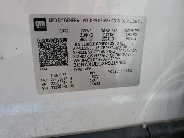 2023 CHEVROLET EQUINOX LT - 3GNAXUEG2PS115061