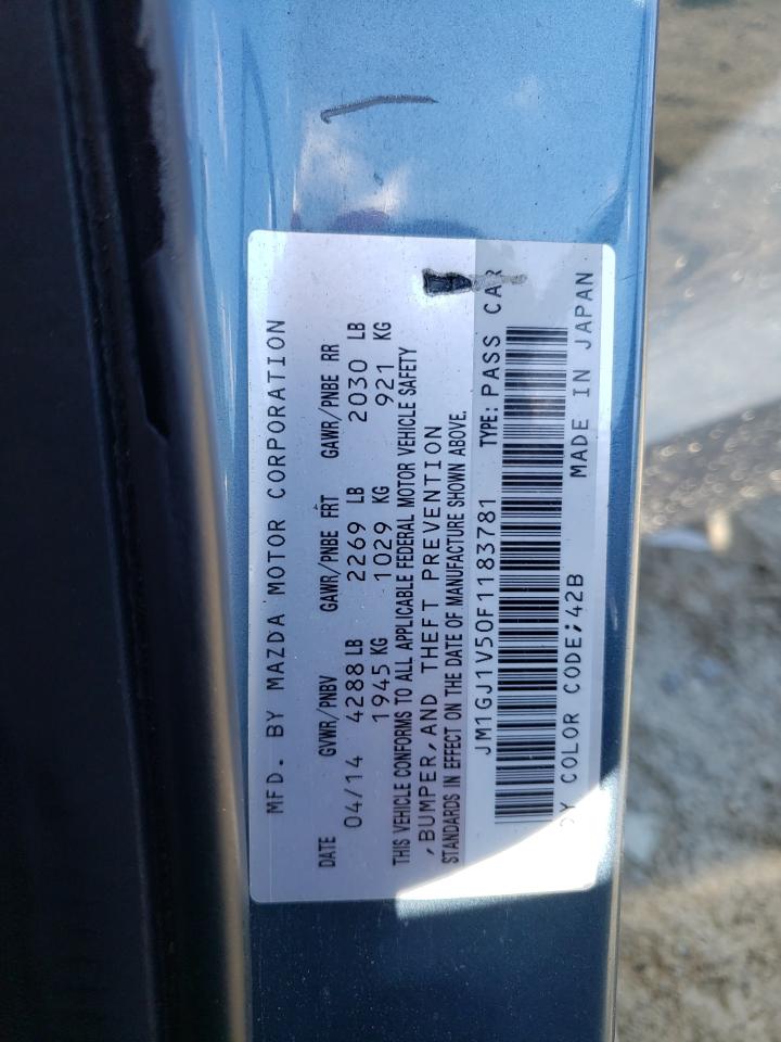 JM1GJ1V50F1183781 2015 Mazda 6 Touring