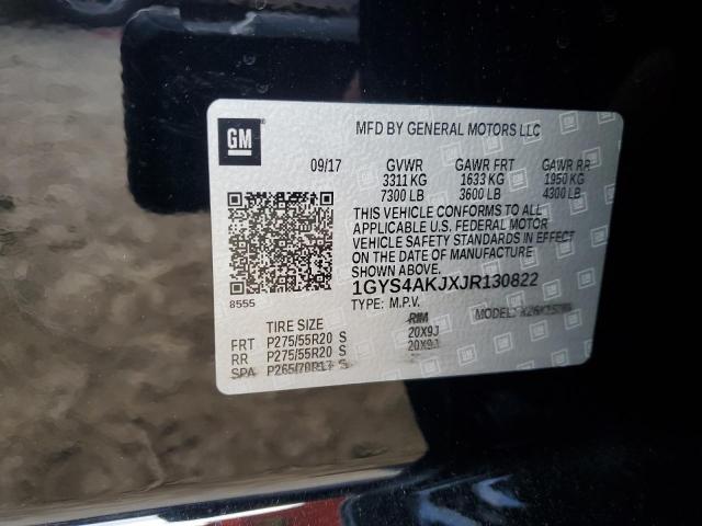 2018 CADILLAC ESCALADE 1GYS4AKJXJR130822