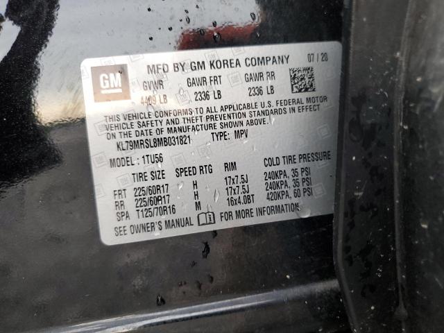 2021 Chevrolet Trailblazer Lt VIN: KL79MRSL8MB031821 Lot: 61854794