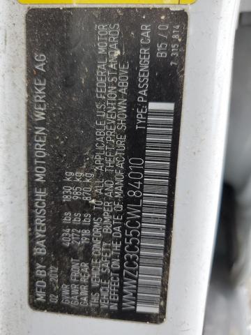 2012 Mini Cooper S Countryman VIN: WMWZC3C55CWL84010 Lot: 61170204