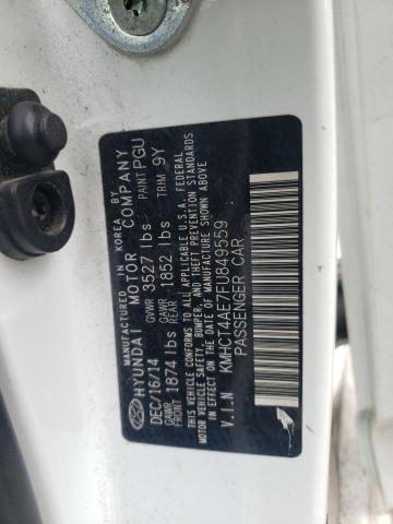 2015 HYUNDAI ACCENT GLS KMHCT4AE7FU849559