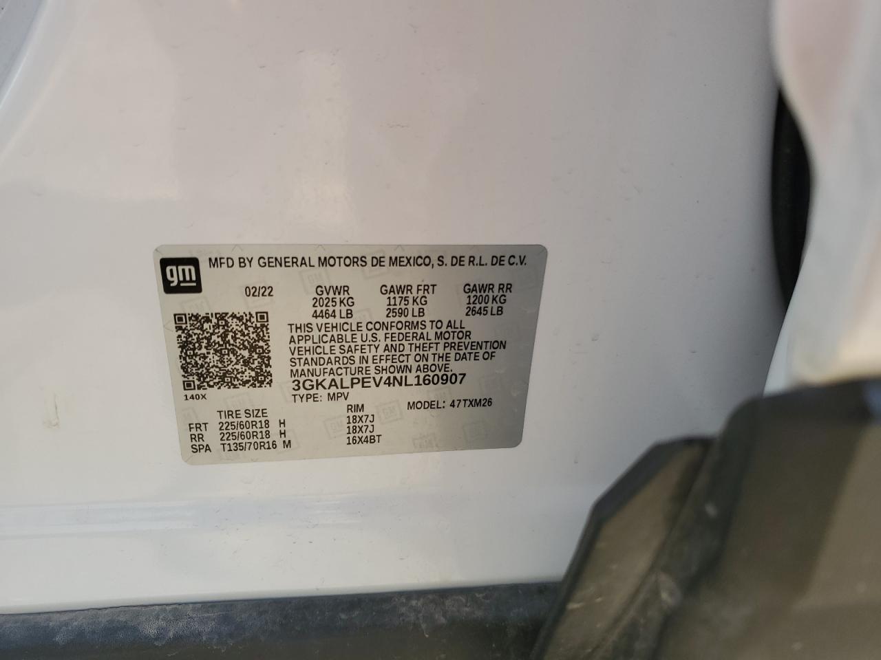 3GKALPEV4NL160907 2022 GMC Terrain Slt