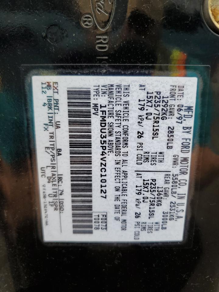 1FMDU35P4VZC10127 1997 Ford Explorer