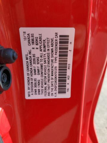 2019 HONDA CIVIC SI - 2HGFC3A55KH751379