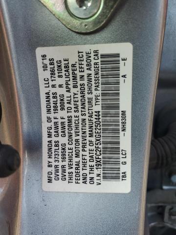 VIN 19XFC2F5XGE250444 2016 Honda Civic, LX no.12