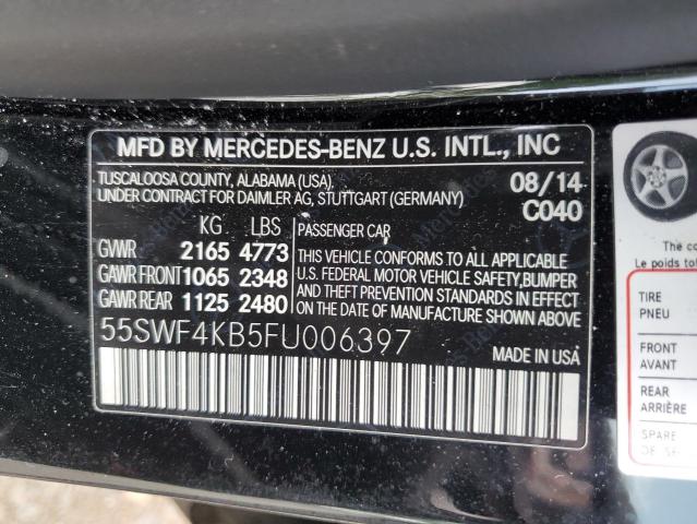 VIN 55SWF4KB5FU006397 2015 Mercedes-Benz C-Class, 3... no.13