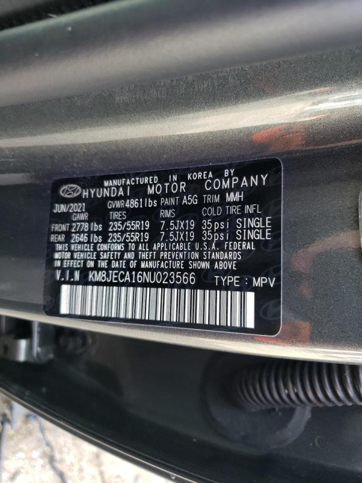 KM8JECA16NU023566 2022 Hyundai Tucson Limited