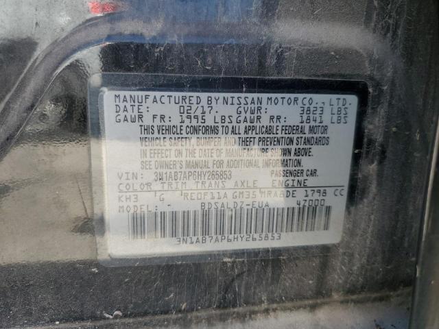 2017 Nissan Sentra S VIN: 3N1AB7AP6HY265853 Lot: 62019634