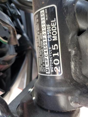 2015 HONDA CB500 F MLHPC4560F5200380