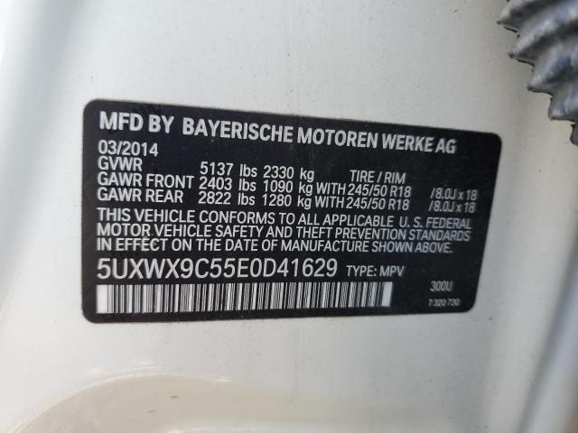 VIN 5UXWX9C55E0D41629 2014 BMW X3, Xdrive28I no.13