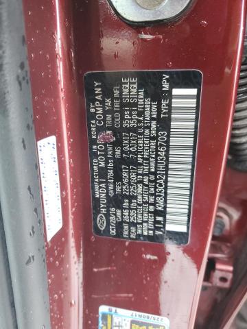 2017 HYUNDAI TUCSON LIM - KM8J3CA21HU346703
