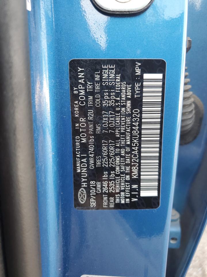 KM8J2CA45KU844320 2019 Hyundai Tucson Se