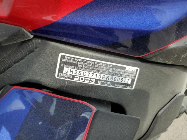 2023 HONDA CBR1000 RR - JH2SC7710PK600577