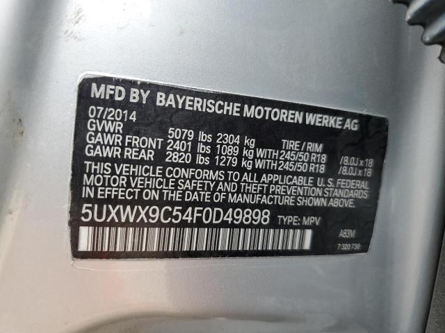 VIN 5UXWX9C54F0D49898 2015 BMW X3, Xdrive28I no.13