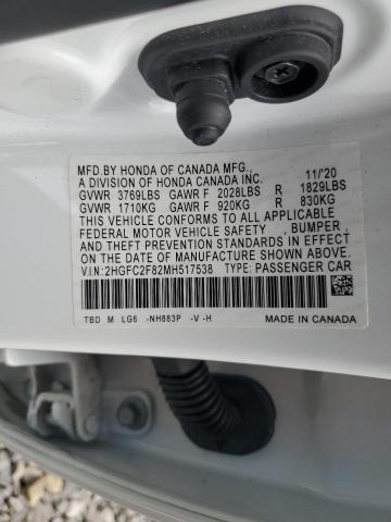 2021 HONDA CIVIC SPOR - 2HGFC2F82MH517538