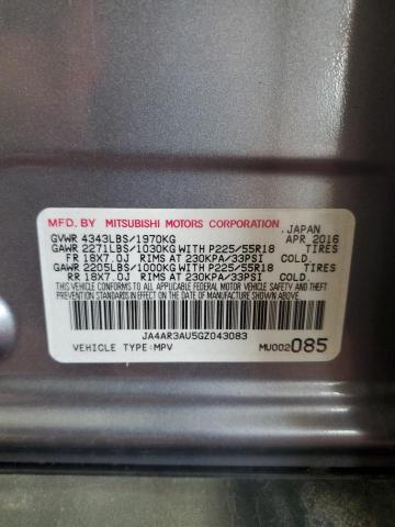 2016 Mitsubishi Outlander Sport Es VIN: JA4AR3AU5GZ043083 Lot: 62571464