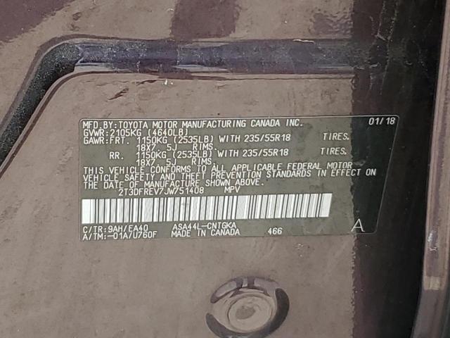 2018 TOYOTA RAV4 LIMIT - 2T3DFREV7JW751408